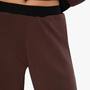 New We Wore What Slim Leg Jogger Sweatpants Brown/Black XS NWT $98 With Tags